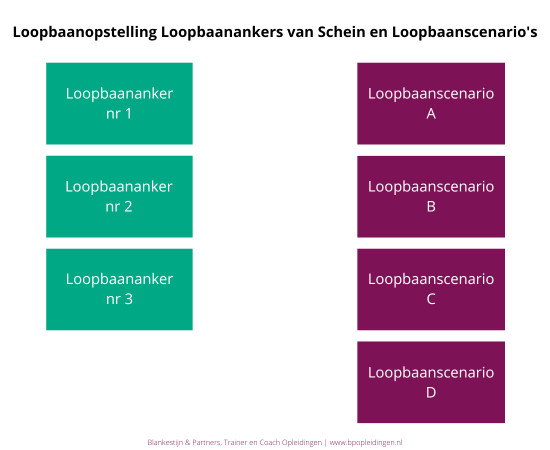 Loopbaanopstelling Loopbaanankers van Schein en Loopbaanscenario's